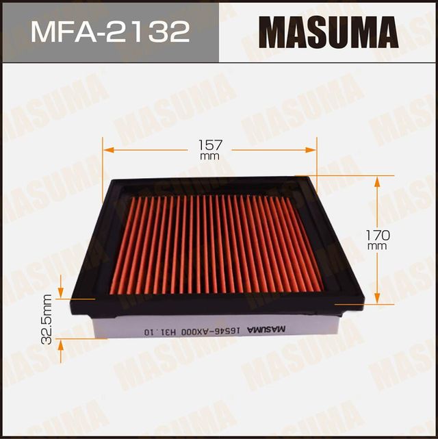 Воздушный фильтр Masuma. Артикул MFA-2132