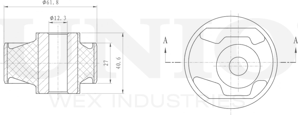 Сайлентблок рычага подвески (Unio). Артикул RMP-20230