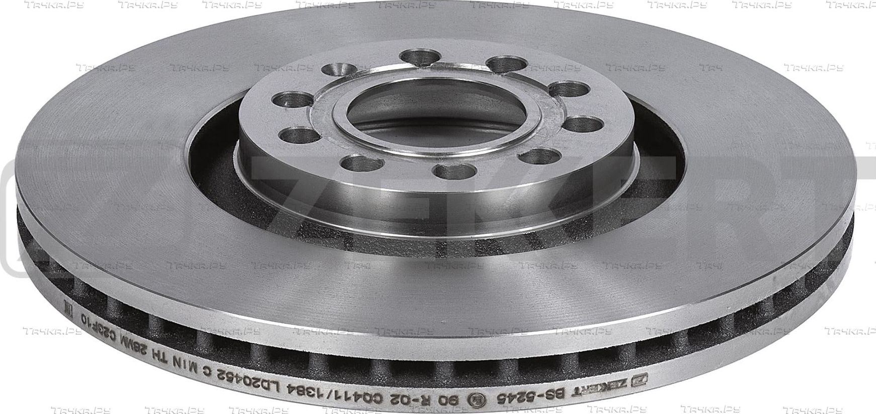 Тормозной диск Zekkert передний для Audi A6 allroad I (C5) 2000-2005. Артикул BS-5245