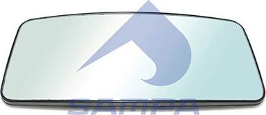 Зеркальное стекло бокового зеркала Sampa для Mercedes-Benz Econic I 1998-2026. Артикул 201.196