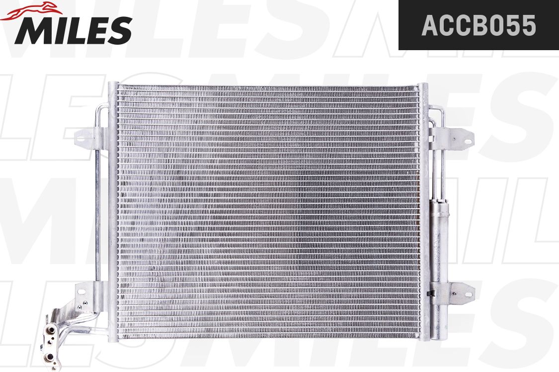 Радиатор кондиционера (конденсатор) Miles (алюминий). Артикул ACCB055