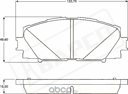 Колодки тормозные дисковые (Bapco) Bapco. Артикул BP0718