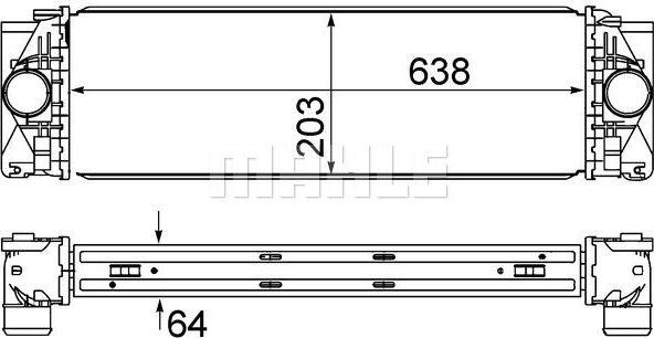 Интеркулер Mahle Behr. Артикул CI 369 000S