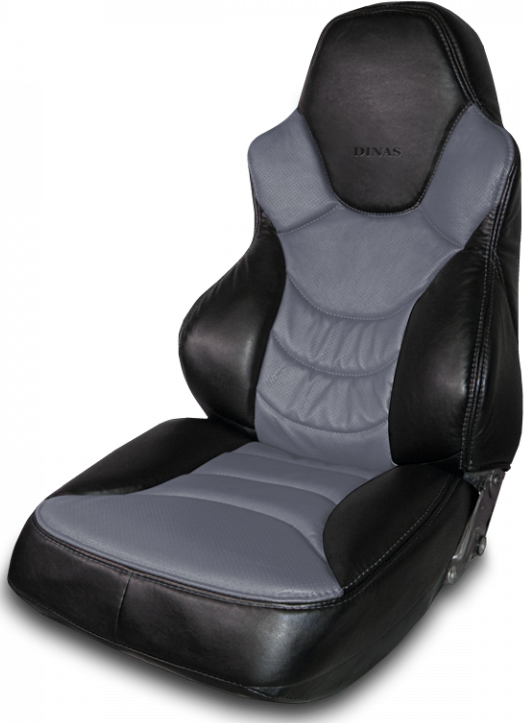 Чехлы PSV Динас на сидения для ВАЗ 2110 седан 1997-2014, цвет черный/серый. Артикул 111249