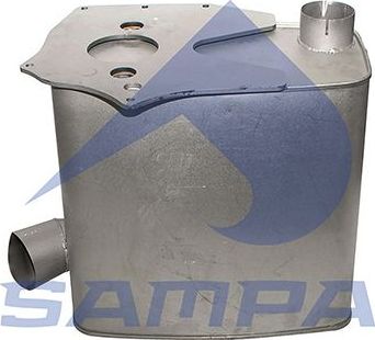 Глушитель Sampa для MAN TGA 2002-2026. Артикул 021.280