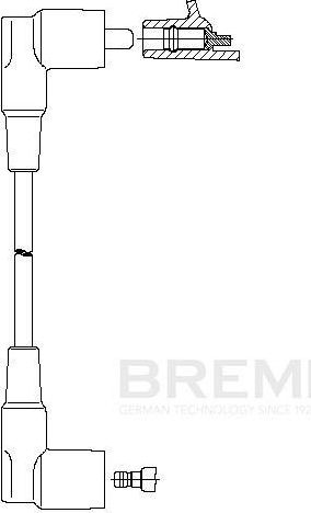 Высоковольтные провода (провода зажигания) Bremi. Артикул 159/50