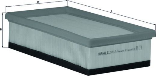 Воздушный фильтр Mahle. Артикул LX 1617