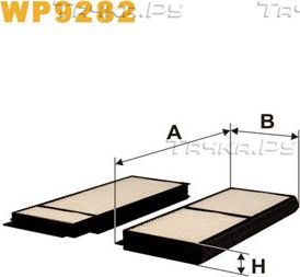 Салонный фильтр WIX Filters для Mazda 3 I (BK) 2003-2009. Артикул WP9282