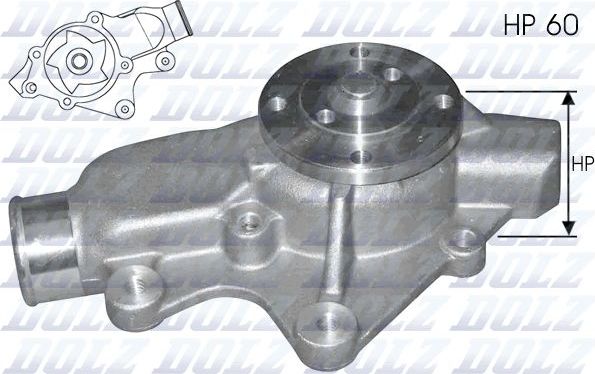 Помпа (водяной насос) Dolz. Артикул J202