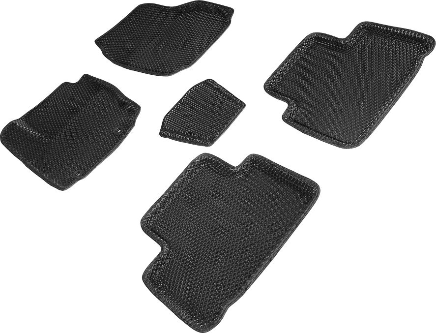 Коврики Seintex 3D EVA ромб для салона Ford S-Max 2006-2015 ЧЕРНЫЕ. Артикул 95367