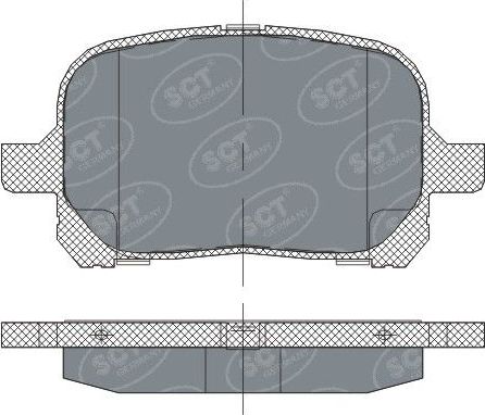 Тормозные колодки SCT-Germany. Артикул SP 274 PR