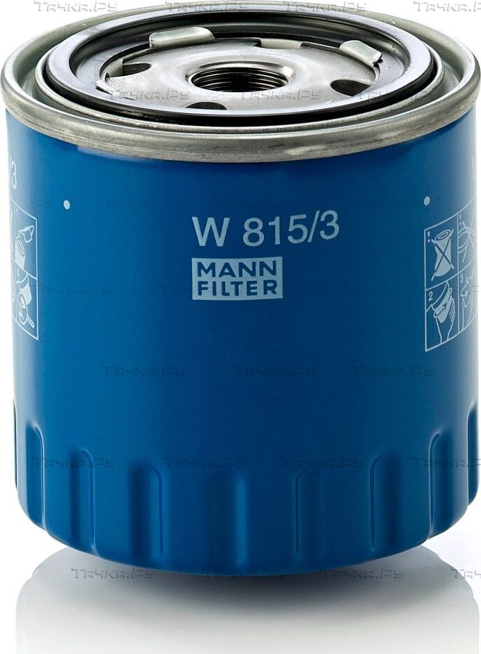 Масляный фильтр Mann-Filter для Peugeot 304 1975-1980. Артикул W 815/3