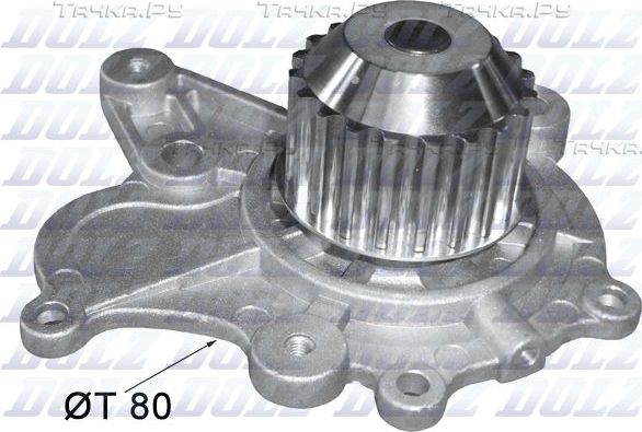 Помпа (водяной насос) Dolz для Hyundai Santa Fe II 2006-2009. Артикул H222