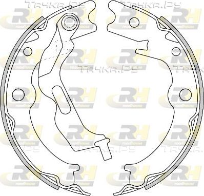 Тормозные колодки (стояночная тормозная система) RoadHouse задние для Chevrolet Evanda 2005-2006. Артикул 4627.00