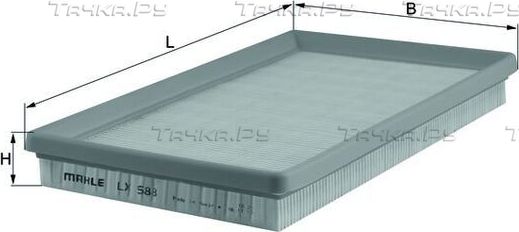 Воздушный фильтр Mahle. Артикул LX 588