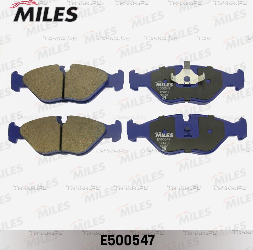 Тормозные колодки Miles (Керамика) передние для Saab 9000 I 1984-1998. Артикул E500547