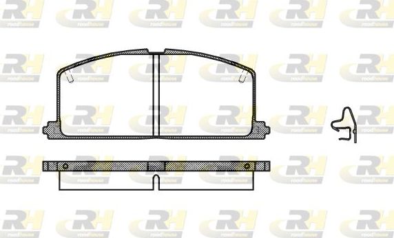 Тормозные колодки RoadHouse передние для Toyota Carina I (A10) 1982-1983. Артикул 2167.04