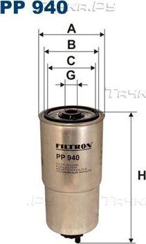 Топливный фильтр Filtron. Артикул PP 940