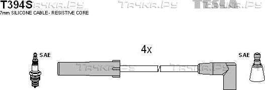 Высоковольтные провода (провода зажигания) (комплект) Tesla. Артикул T394S