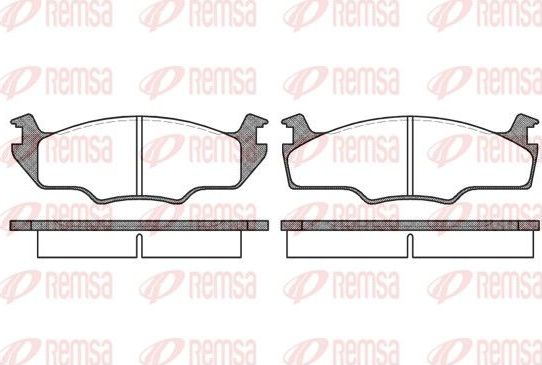 Тормозные колодки Remsa передние для Audi A1 I (8X) 2010-2018. Артикул 0121.10