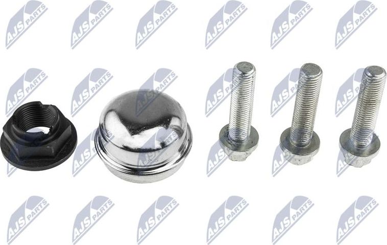 РЕМКОМПЛЕКТ СТУПИЦЫ (БОЛТЫ) ZESTAW DO NR: KLP-PL-013 БОЛТ,ГАЙКА,ЗАГЛУШКА-КРЫШКА,ШПЛИНТ NTY. Артикул KLP-PL-013-Z