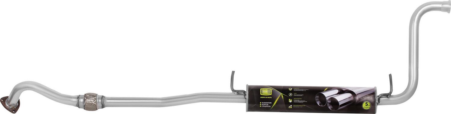 Глушитель (средняя часть) Trialli. Артикул EAM 0121