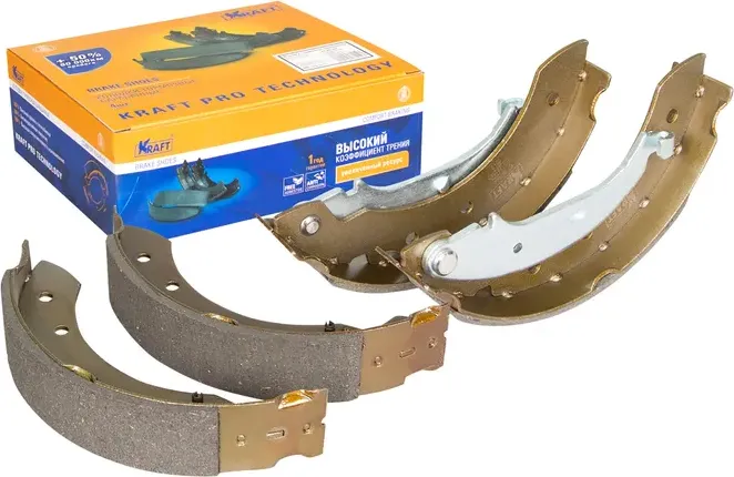 Колодки тормозные RENAULT LOGAN/SANDERO 04- барабаные 203mm (Kraft). Артикул KT091502