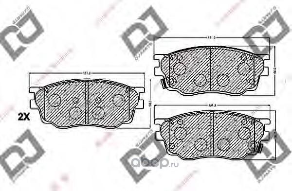 Колодки тормозные (DJ Parts). Артикул BP1155