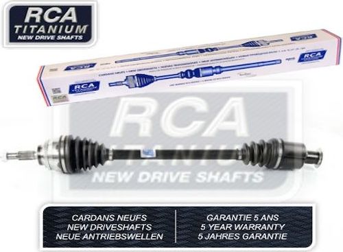 Полуось (привод в сборе, приводной вал) RCA FRANCE NEW DRIVESHAFT передняя правая для Renault Scenic II 1999-2003. Артикул R525AN
