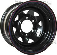 Колёсный диск OFF-ROAD Wheels стальной черный 6x139,7 8xR15 d110 ET-25 для Great Wall Hover 2005-2010. Артикул 1580-63910BL-25