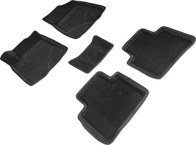 Коврики Seintex 3D EVA Соты для салона Nissan Teana J32 2008-2014 ЧЕРНЫЕ. Артикул 97420