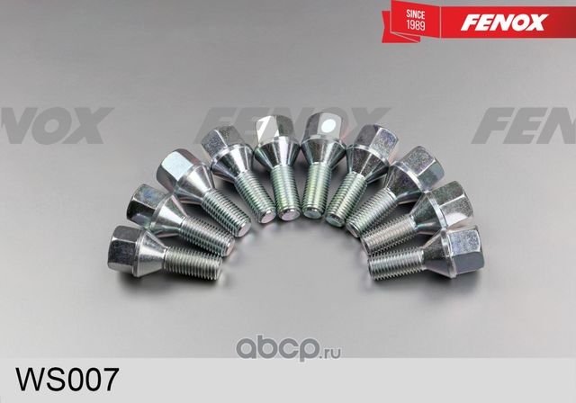 Болт крепления колеса RENAULT M12x1.5x51 (Fenox). Артикул WS007