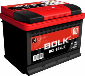 Аккумулятор BOLK Standart 60 А/ч обратная R+ 242x175x190 EN500 А РОССИЯ. Артикул B603R