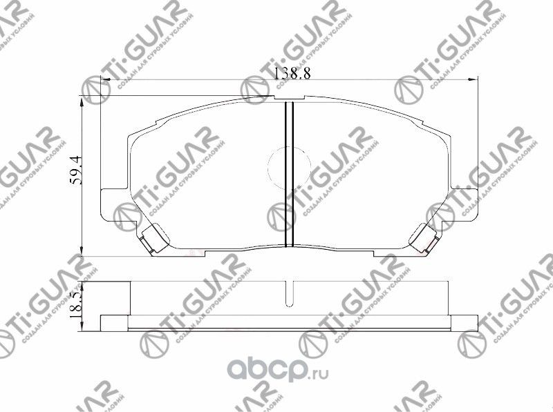 Тормозные колодки (TI-Guar). Артикул TG658