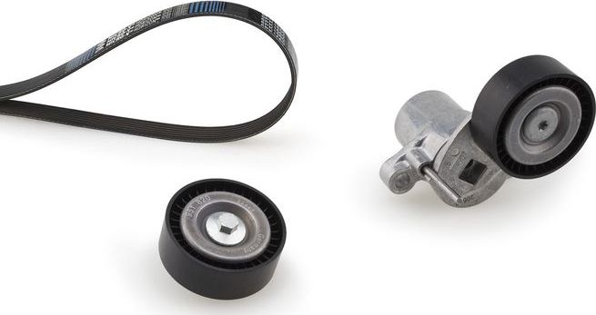Приводной ремень поликлиновой с роликами (комплект) Gates Micro-V® для Ford Focus III 2012-2020. Артикул K016PK1503