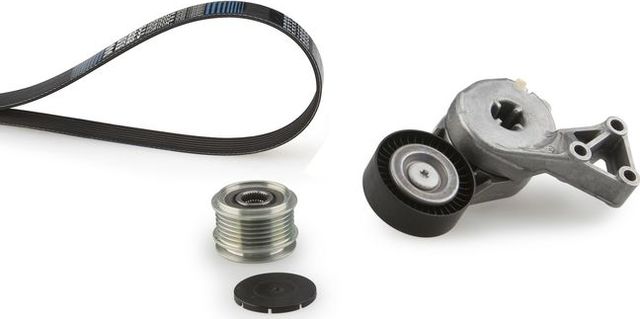 Приводной ремень поликлиновой с роликами (комплект) Gates Micro-V® для Audi A3 II (8P) 2003-2013. Артикул K026PK900