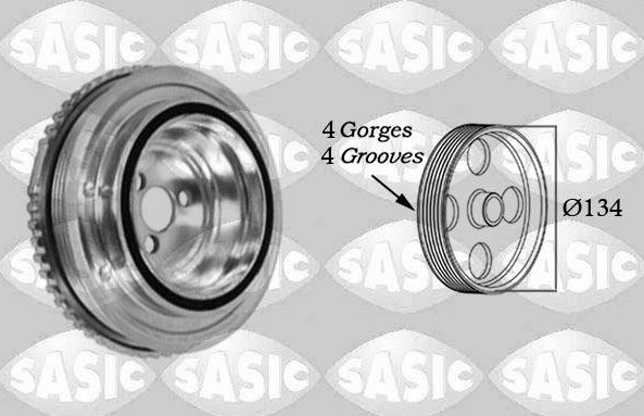 Шкив коленвала Sasic для Fiat 500 II 2007-2026. Артикул 2156044