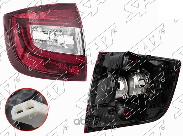 Фонарь задний SKODA RAPID 17-20 LH LED SAT ST-665-1927L-LD SAT. Артикул ST-665-1927L-LD