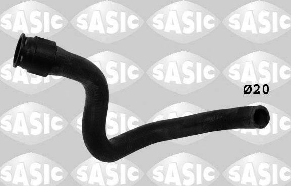 Патрубок радиатора (системы охлаждения) Sasic правый для Citroen C4 I 2007-2008. Артикул 3400044