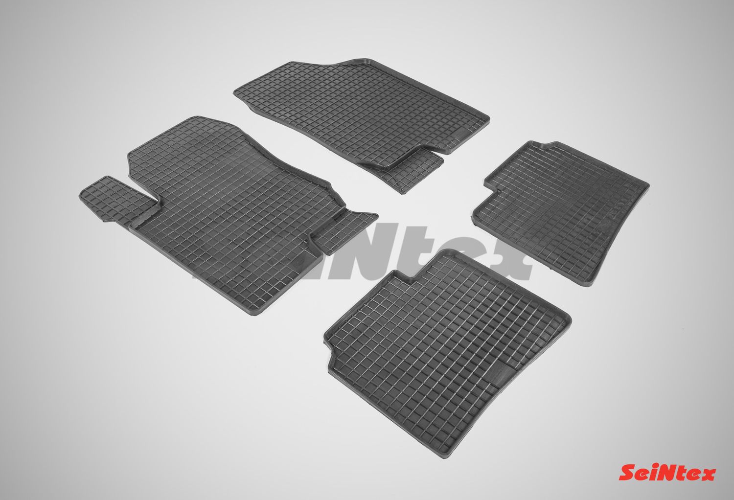 Коврики резиновые Seintex с узором сетка для салона Kia Magentis II 2005-2009. Артикул 00203