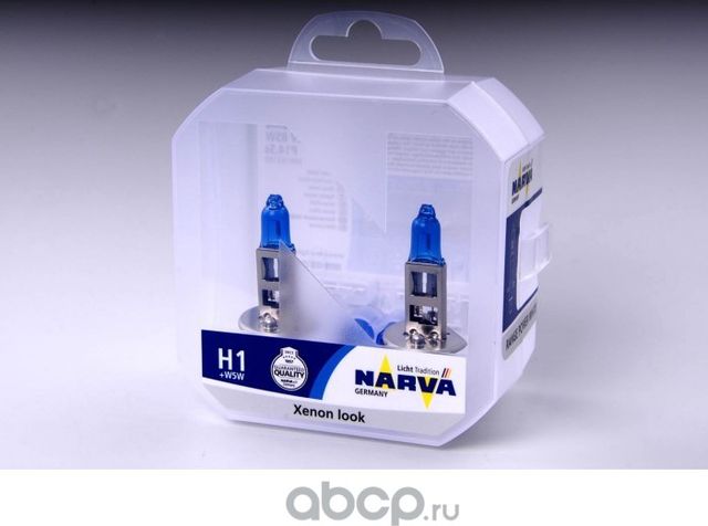 Автолампа комплект 2шт H1/W5W 12425 RPW (Narva). Артикул 98014