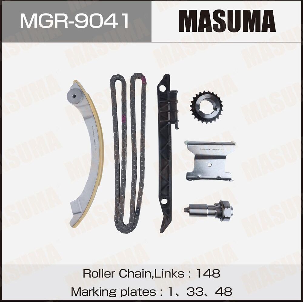 Цепь ГРМ с натяжителями, комплект (Masuma). Артикул MGR-9041