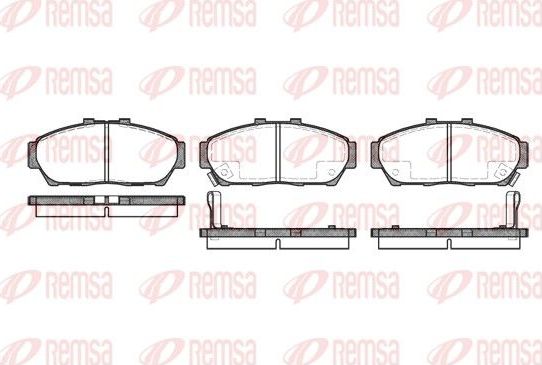 Тормозные колодки Remsa. Артикул 0464.02