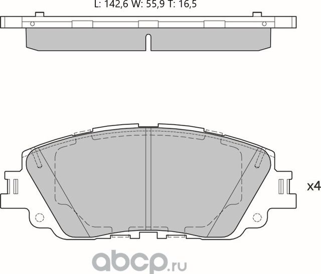 КОЛОДКИ ТОРМОЗНЫЕ ПЕРЕДНИЕ TOYOTA CAMRY V70 (Avantech). Артикул AV1204