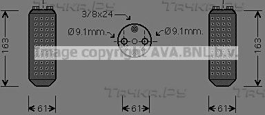 Осушитель кондиционера AVA для Ford Maverick I 1996-1998. Артикул DND037