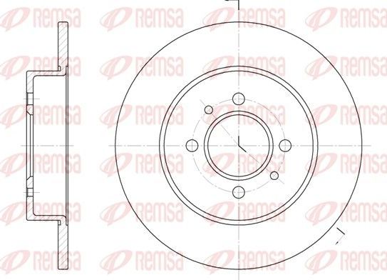 Тормозной диск Remsa. Артикул 6239.00