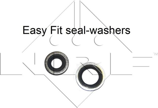 Радиатор кондиционера (конденсатор) NRF (алюминий) для Fiat Punto II 1999-2012. Артикул 35490