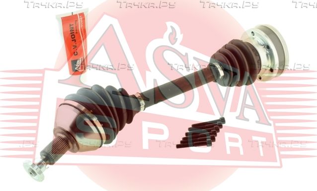 Полуось (привод в сборе, приводной вал) Asva передняя левая для SEAT Ibiza IV 2010-2015. Артикул VWDL-6RK