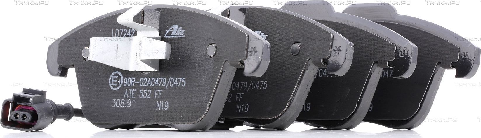 Тормозные колодки ATE Ceramic передние для SEAT Alhambra II 2010-2026. Артикул 13.0470-7242.2