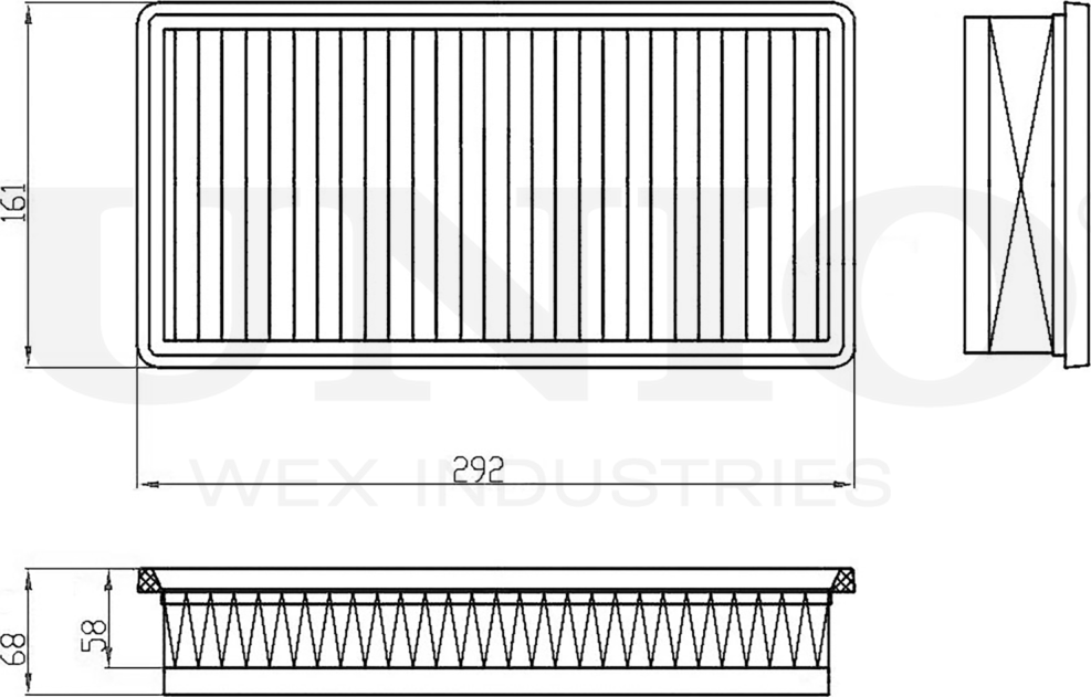 Фильтр воздушный (Unio). Артикул FLT-10258
